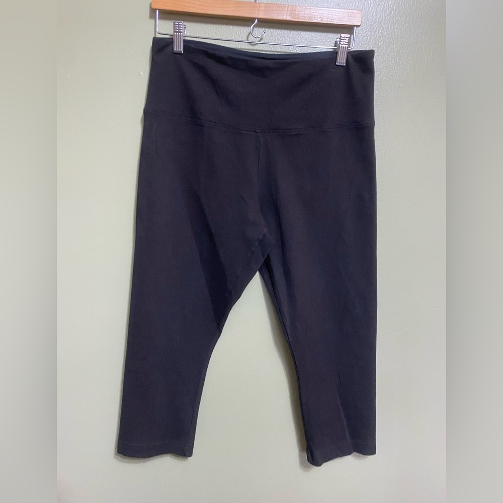 Lysse Black Cropped Leggings, Size L‎
